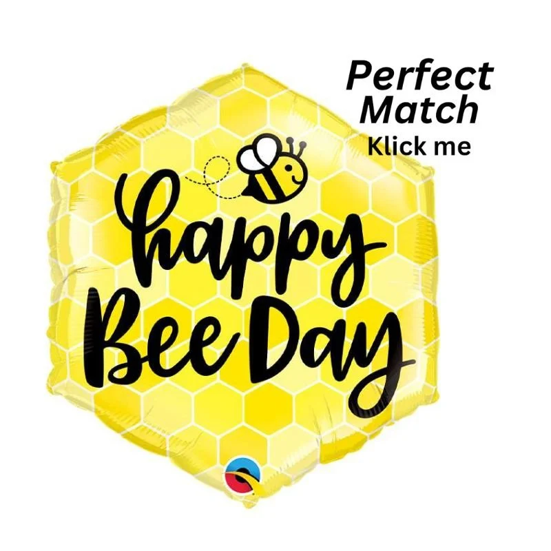 Geburtstagsballon "Happy Bee Day"