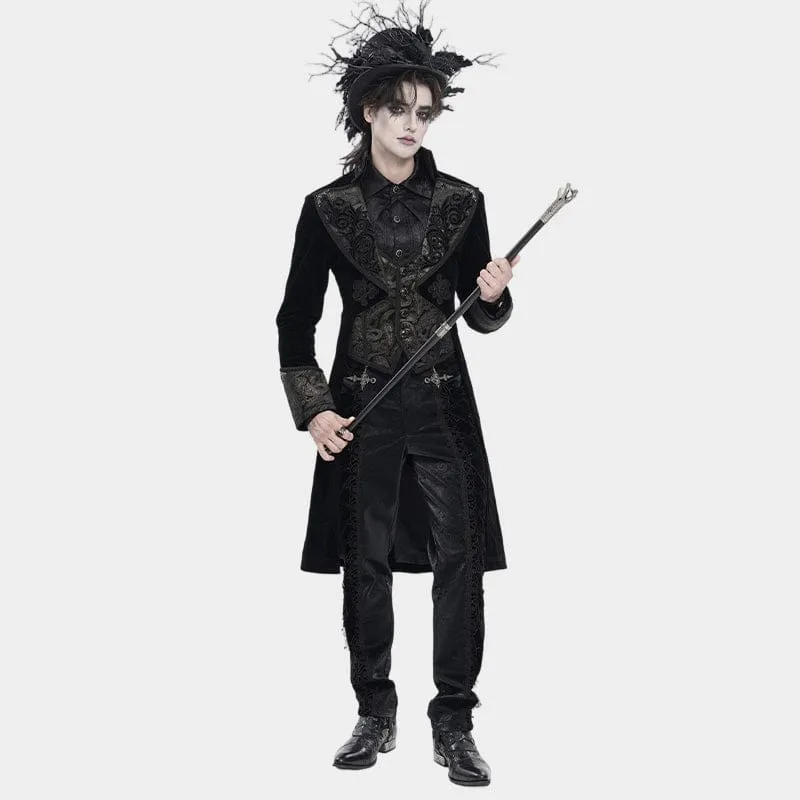 Gothic-Herrenjacke mit einreihigem Revers