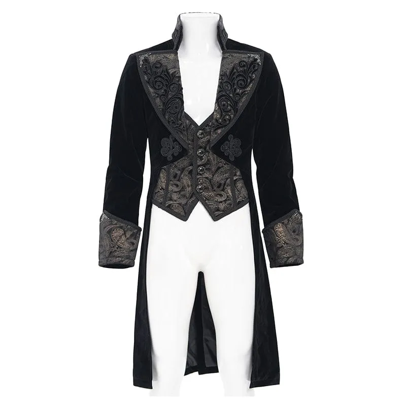 Gothic-Herrenjacke mit einreihigem Revers