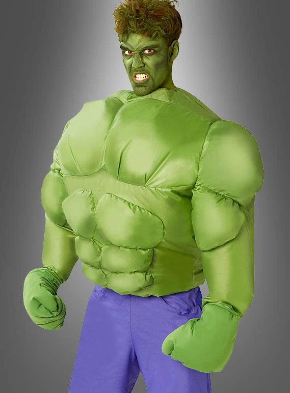 Aufblasbares Hulk Kostüm für Herren