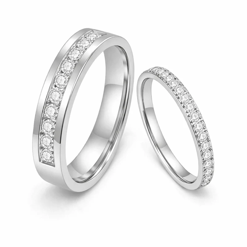 Wedding Rings For Couples White Gold
