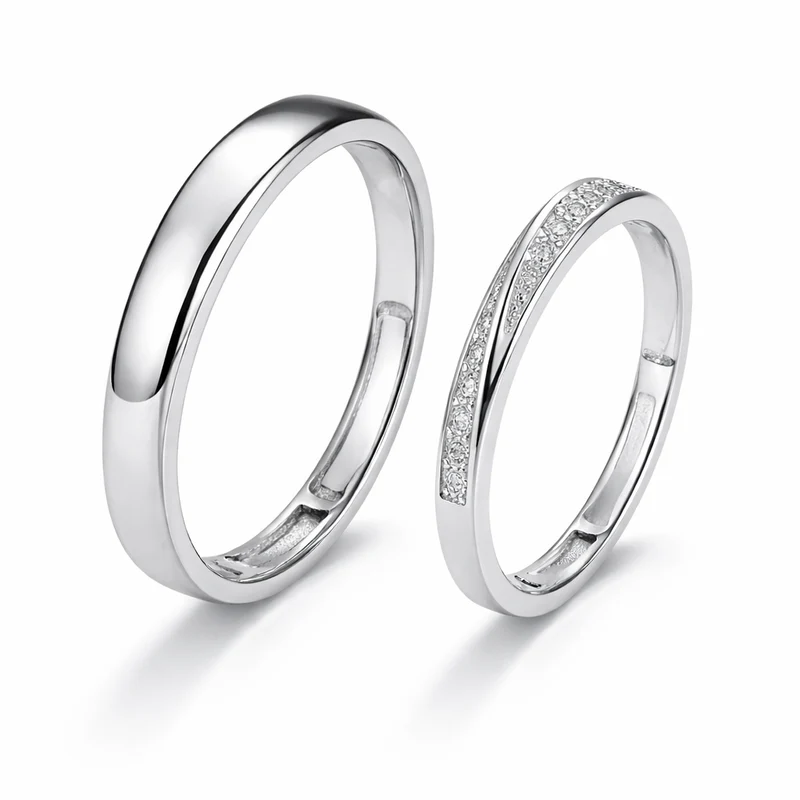 Couple Rings Silver