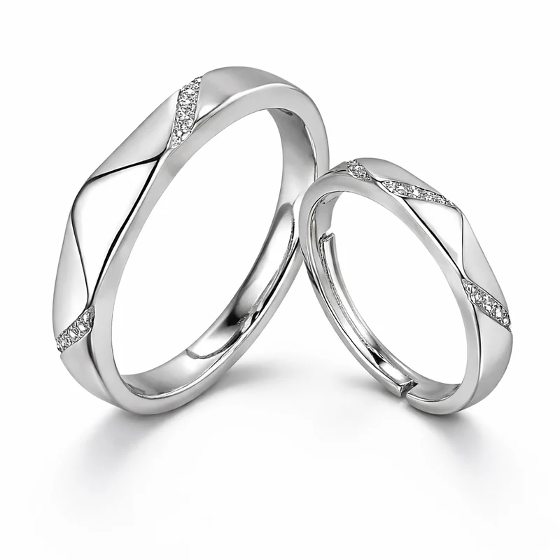 925 Silver Couple Rings