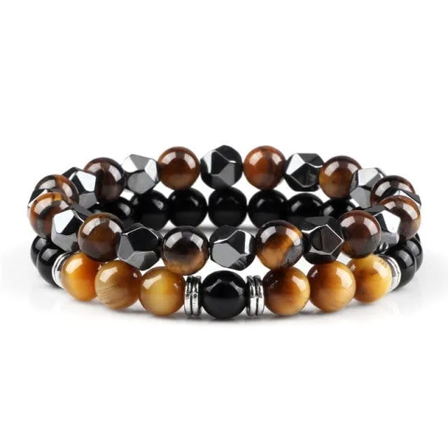 Tigerauge Perlenarmband