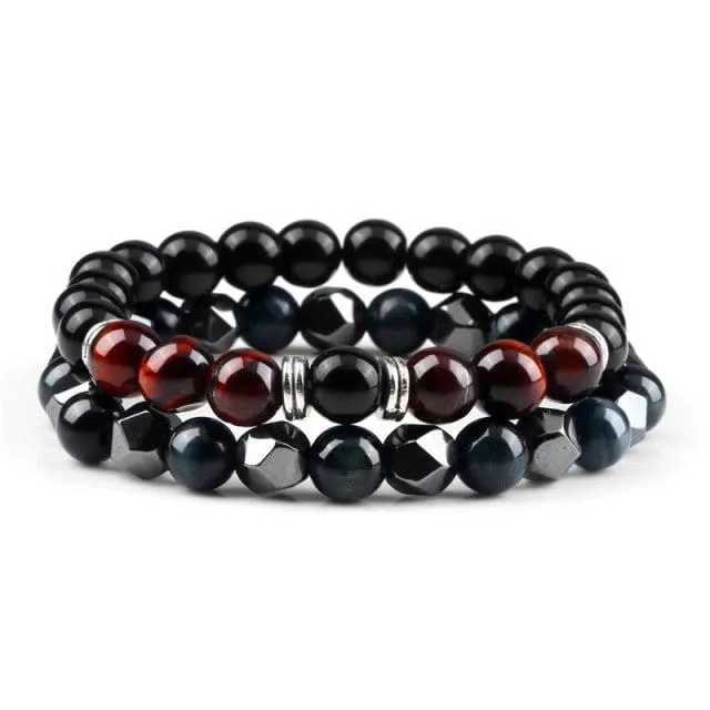 Stierauge Armband Mann