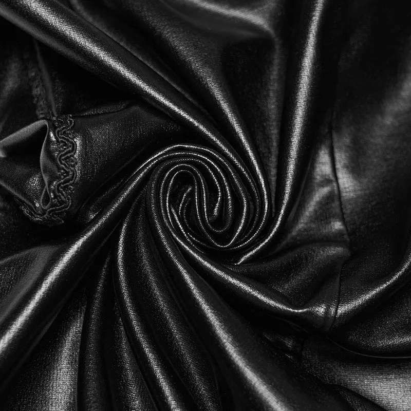 Gothic-bestickte, transparente Leggings für Damen