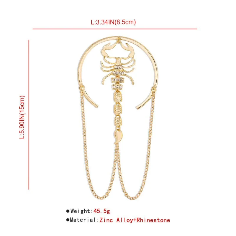 Rhinestone scorpion armbands