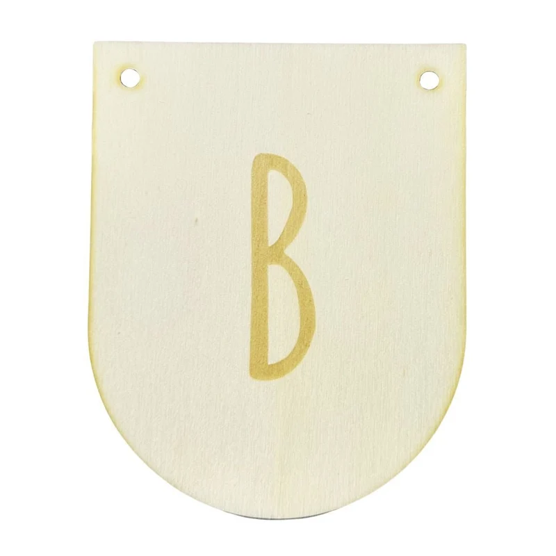 Buchstaben Holzwimpel B