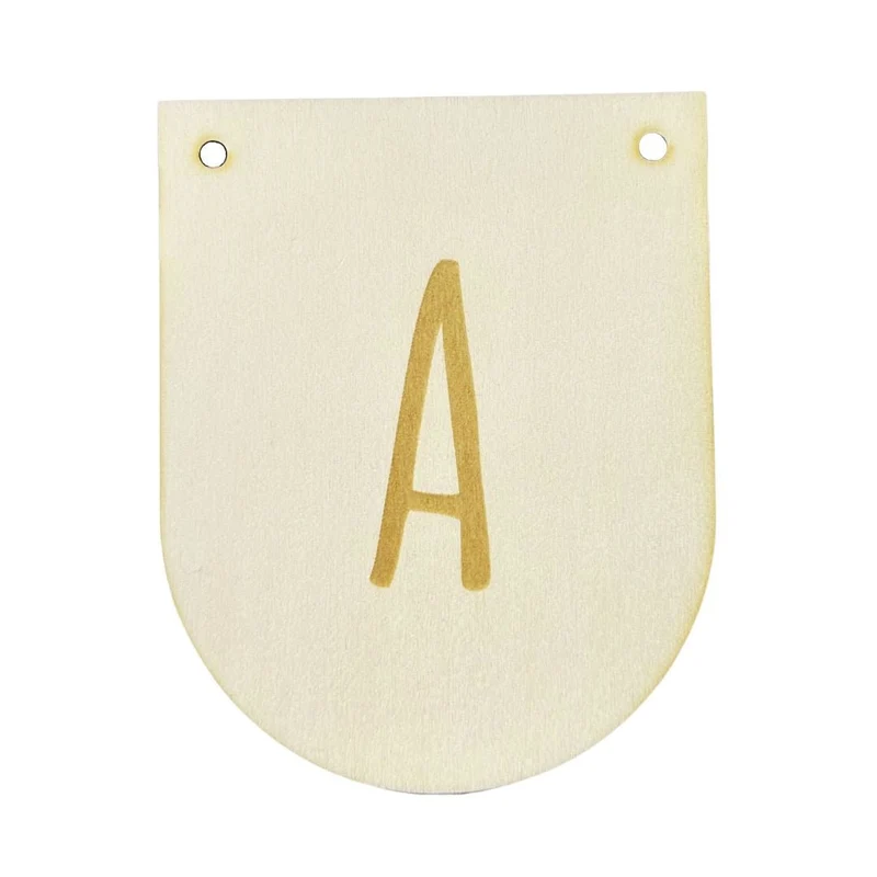 Buchstaben Holzwimpel A