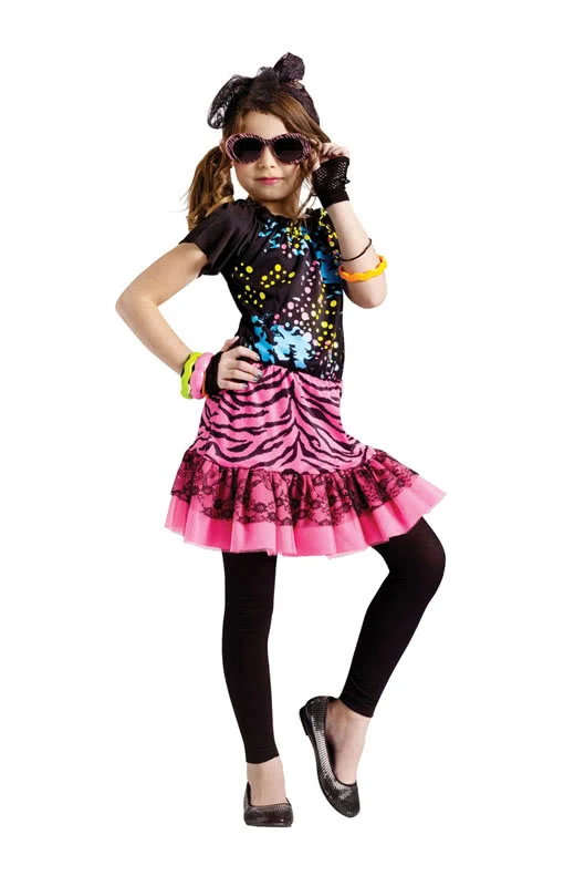 80`s Pop Girl Kinderkostüm
