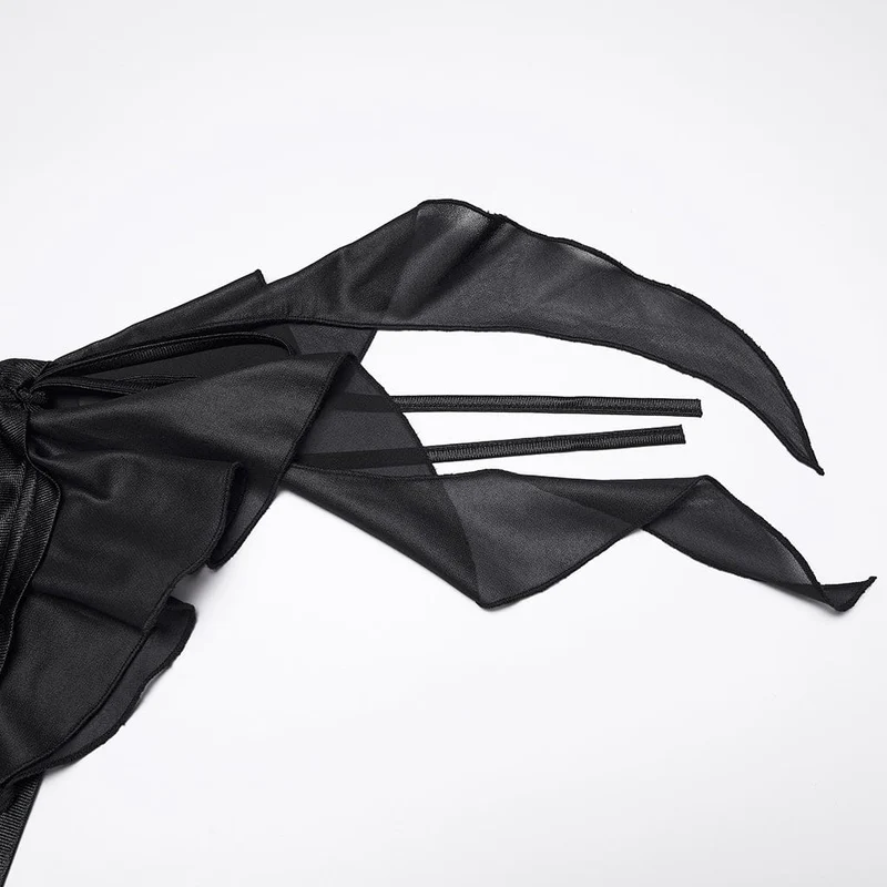 Punk-Shorts für Damen mit Tunnelzug und Raffungen