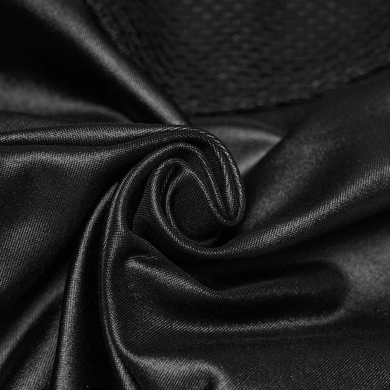 Punk Leggings für Damen mit Ösen- und Reißverschluss-Einsätzen aus Mesh