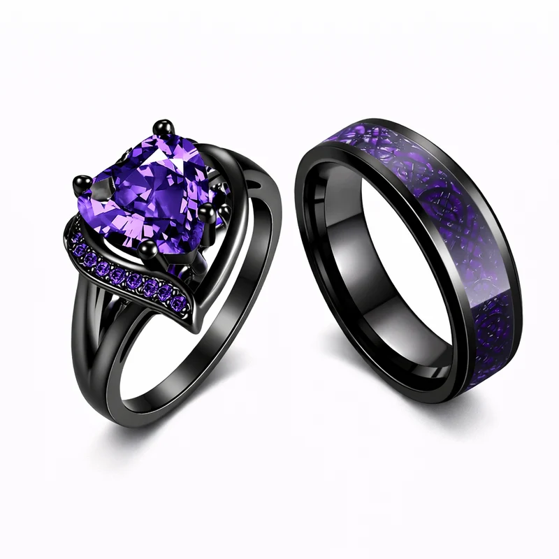 Couple Ring Heart