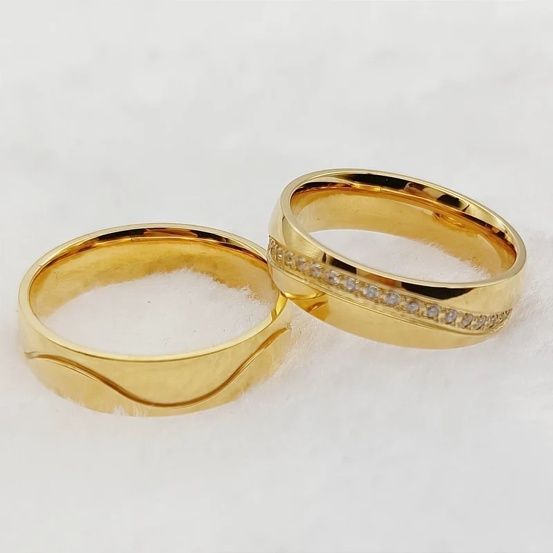 Couple Rings Gold With Diamond