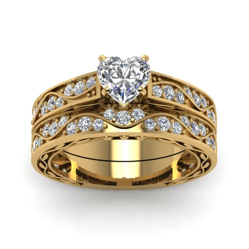 Unique Couple Rings Gold
