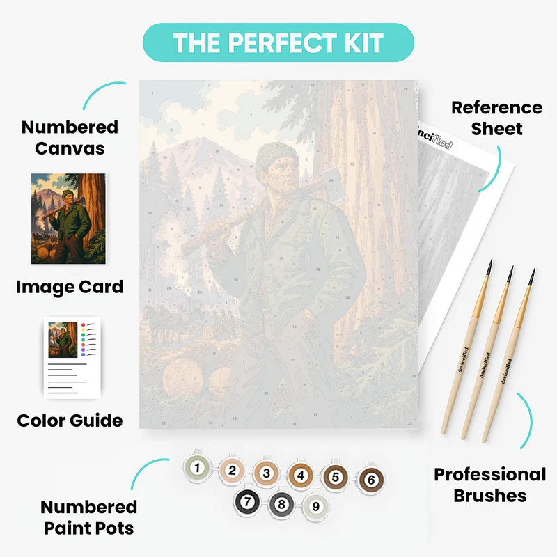 Oregon Lumberjack - Paint by Numbers Kit