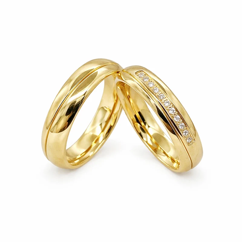 Perfect Couple Couple Rings Gold