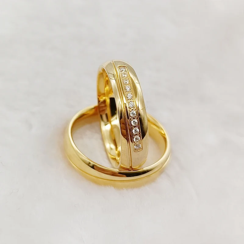 Perfect Couple Couple Rings Gold