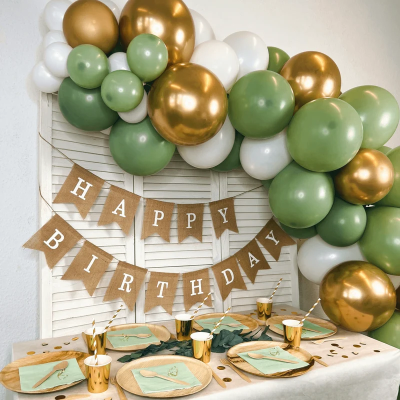 Ballongirlanden-Kit DIY Eukalyptus
