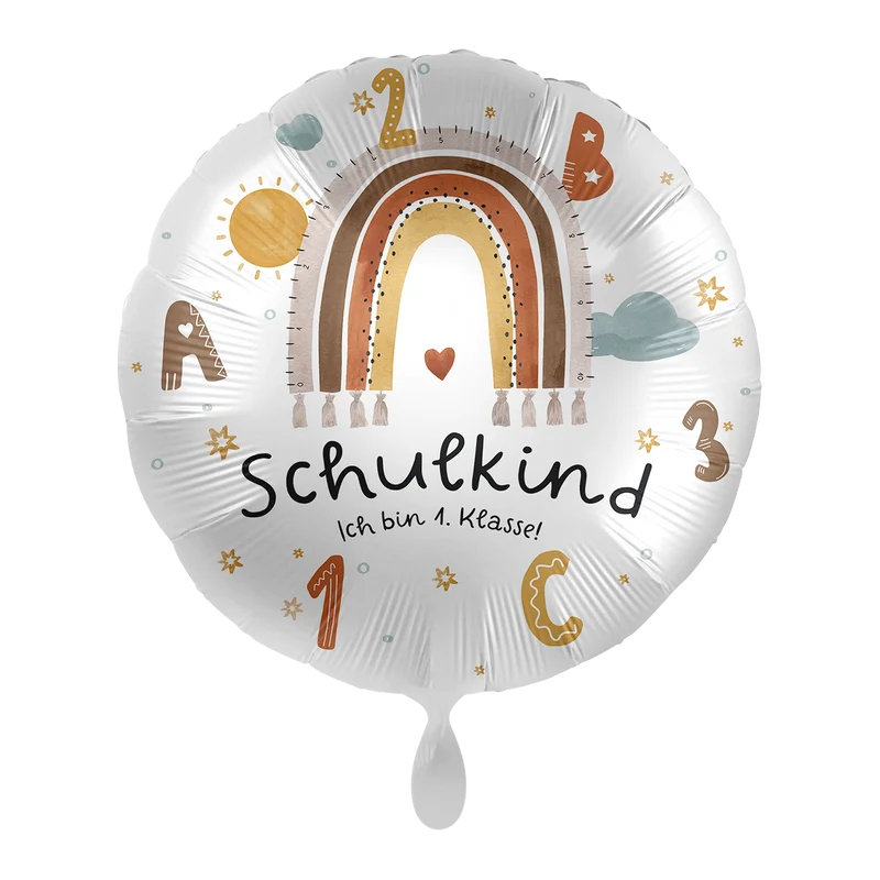 Heliumballon-Geschenk Einschulung "Schulkind - Ich bin 1. Klasse!"