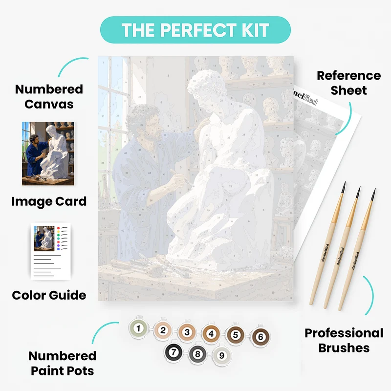Sculptor's Studio - Paint by Numbers Kit