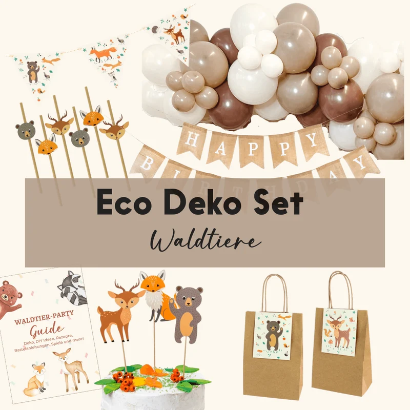 Deko Set Waldtiere - Eco