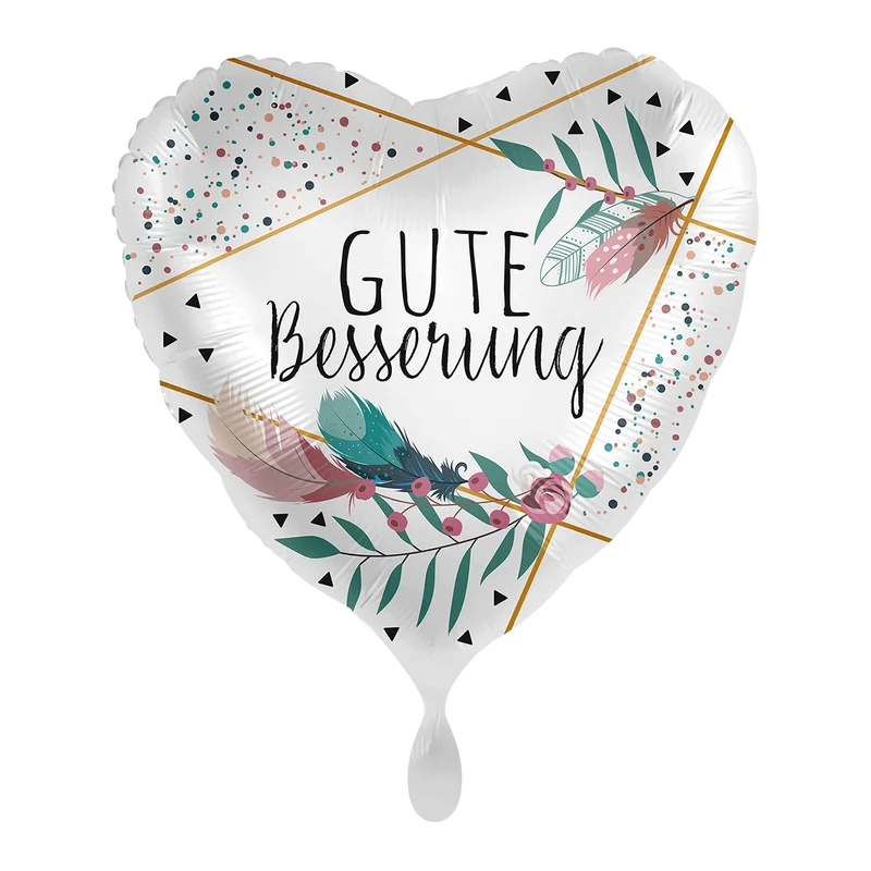 Heliumballon-Geschenk "Gute Besserung" Boho