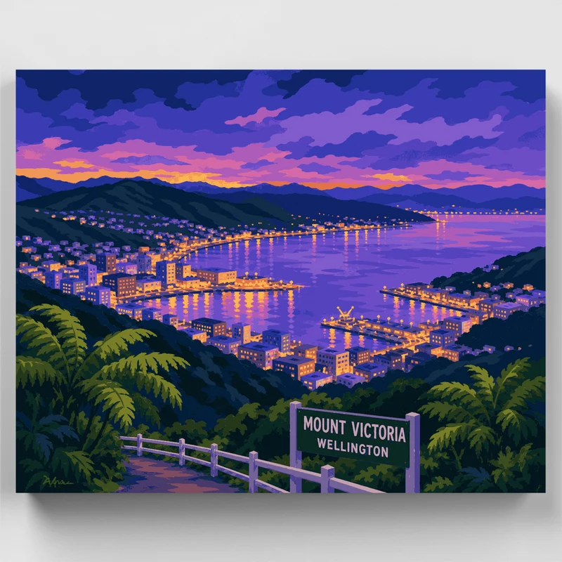 Mount Victoria Overlook - Paint by Numbers Kit