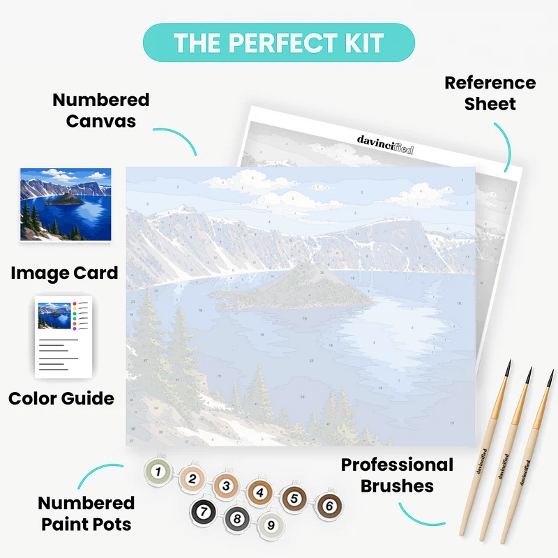 Wizard Island Blues - Paint by Numbers Kit