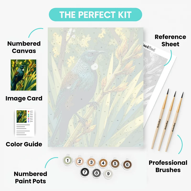 Tui on Flax - Paint by Numbers Kit