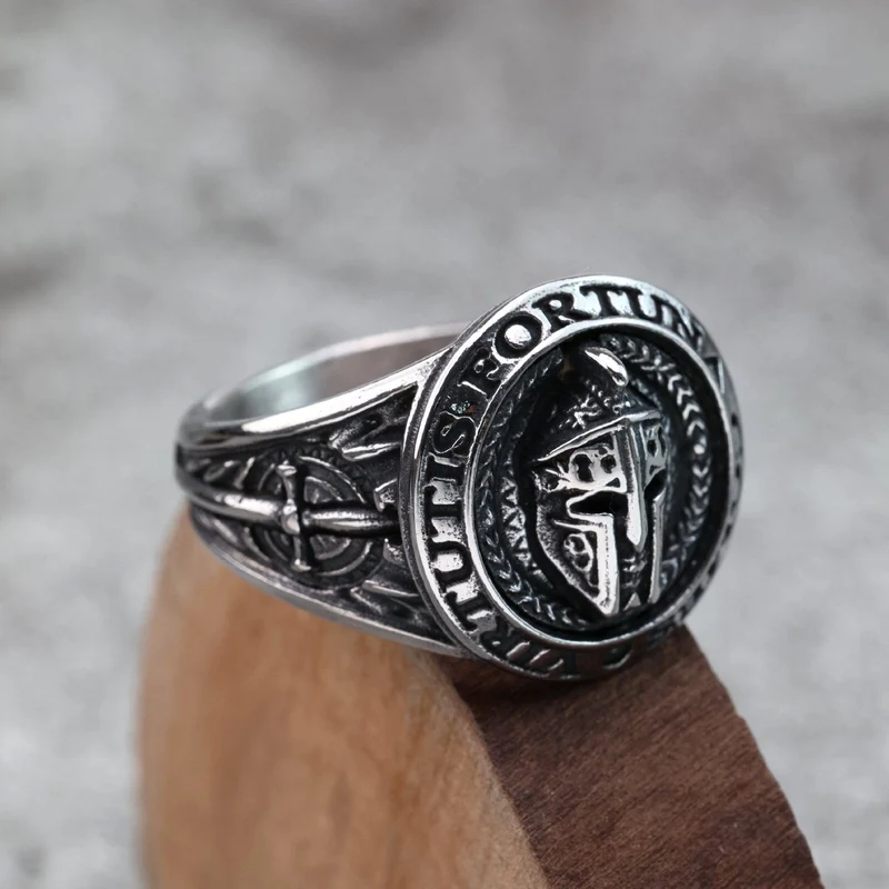 Punk-Spartaner-Helm-Ring für Herren
