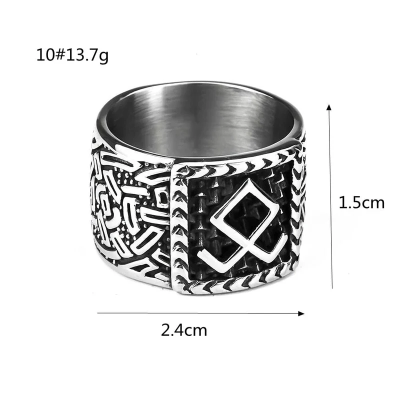 Punk-Ring für Herren mit Unendlichkeitssymbol