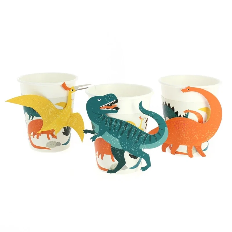 Pappbecher Dinosaurier 6 Stk.