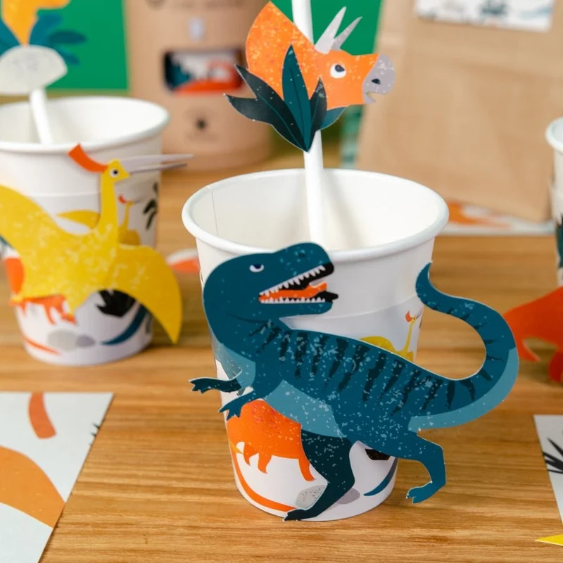 Pappbecher Dinosaurier 6 Stk.