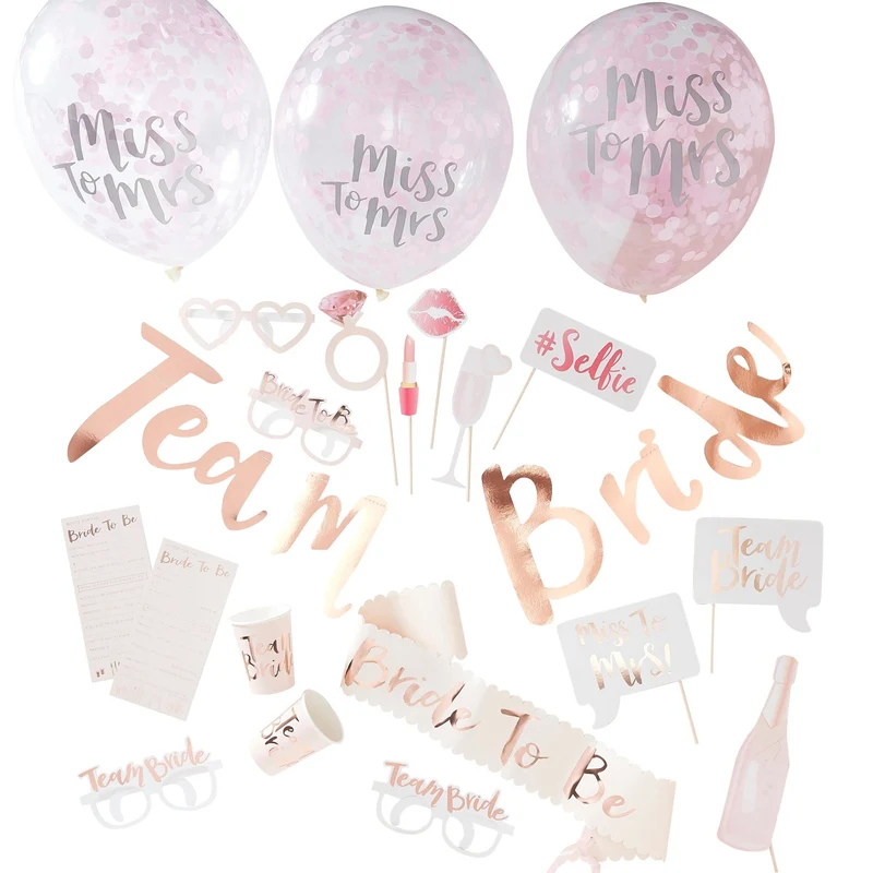 Party Gesamt-Set JGA XL Team Bride