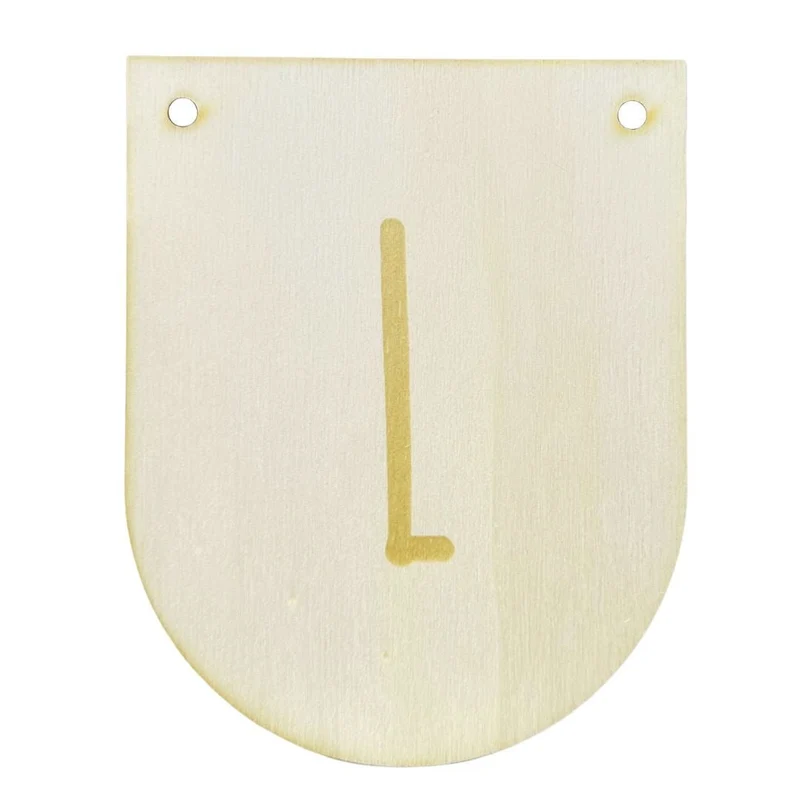 Buchstaben Holzwimpel L