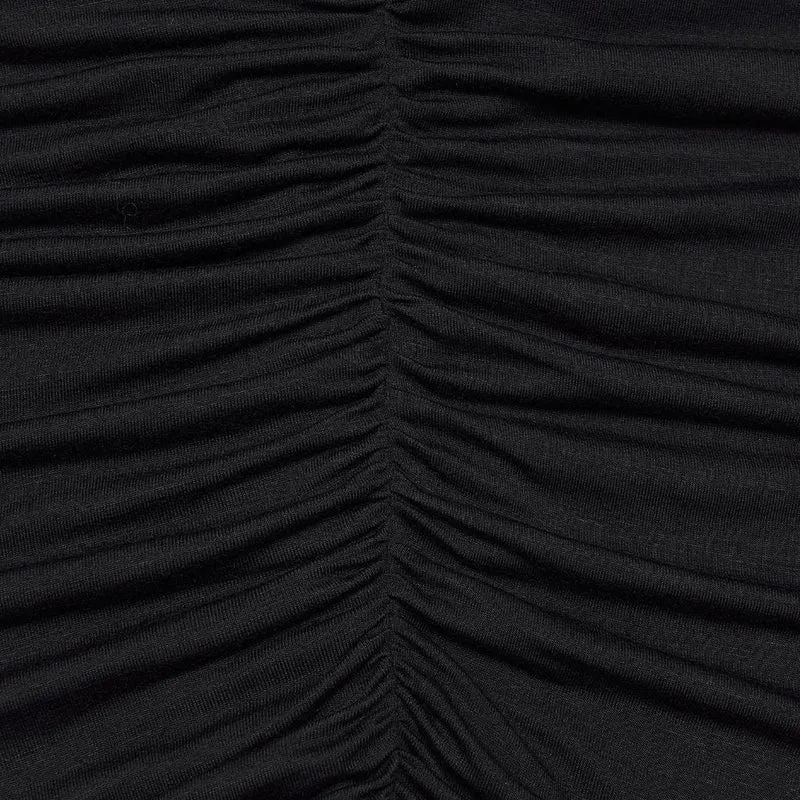 Gothic-Kleid mit Raffungen und Cut-outs für Damen, Abschlusskleid