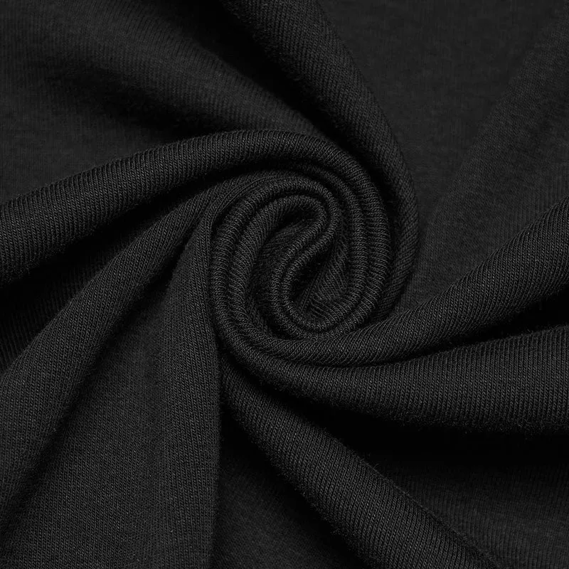 Ärmelloses Gothic-Kleid mit Mondphasenmuster für Damen, Abschlusskleid