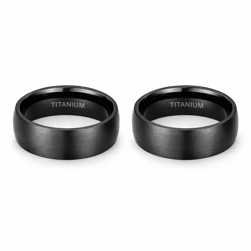 Couple Rings Black Titanium