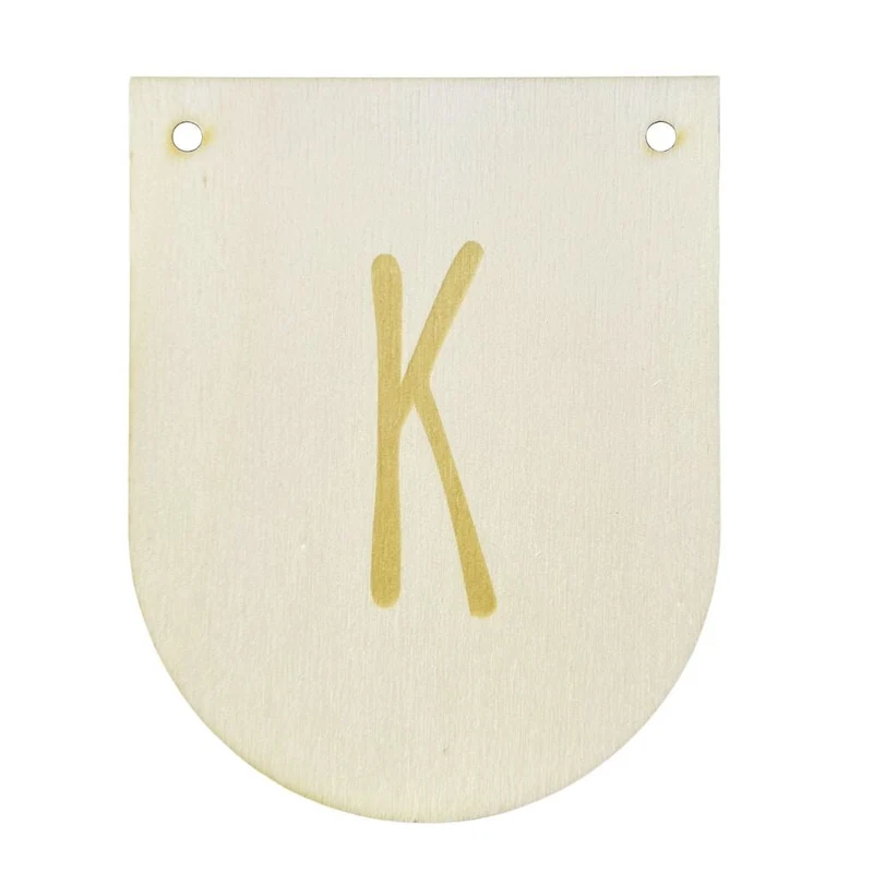 Buchstaben Holzwimpel K