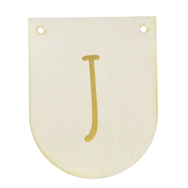 Buchstaben Holzwimpel J