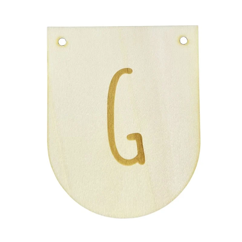 Buchstaben Holzwimpel G