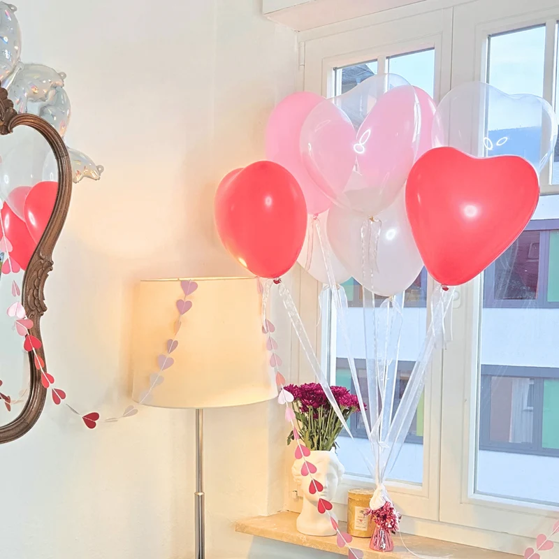 Herzballon-Set Deluxe Romantik-Mix 20 Stk.
