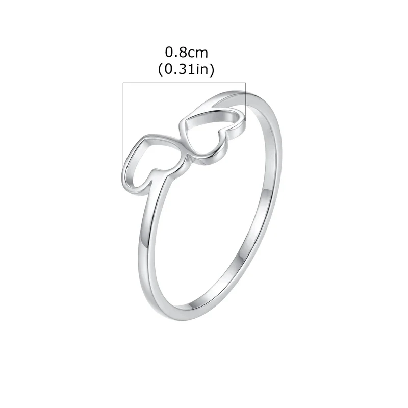 Paar Ringe Herz