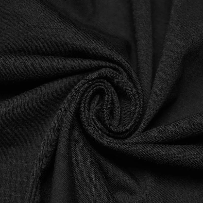 Gothic-Kleid für Damen, transparent, mit Cut-outs, kurzes Abschlusskleid