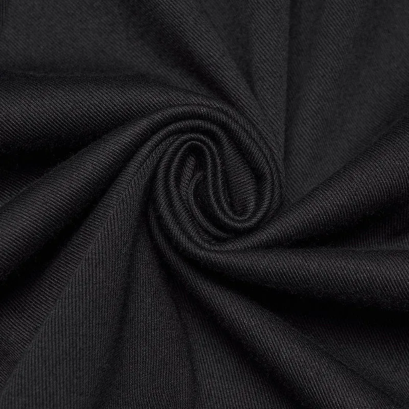 Gothic-Nieten-Plisseekleid für Damen, Abschlusskleid
