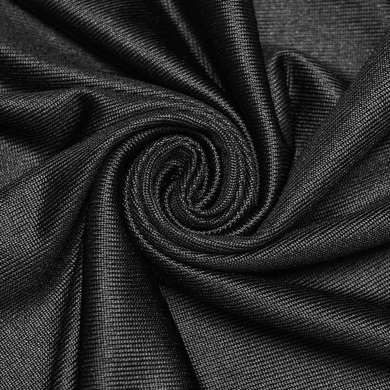 Punk-Kleid für Damen mit unregelmäßigem Schnitt, Kapuze und ärmellos