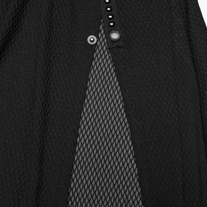 Gothic-Rock für Damen, transparent, mit Seitenschlitz, lang