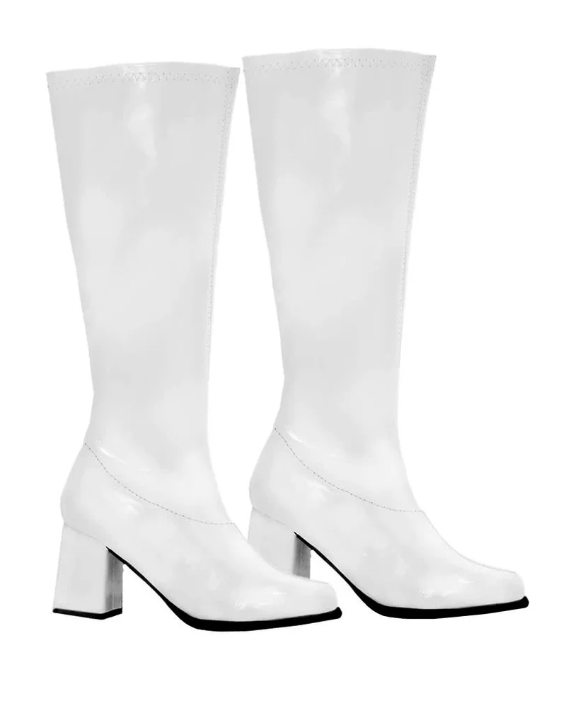 Weiße 70er Jahre Gogostiefel