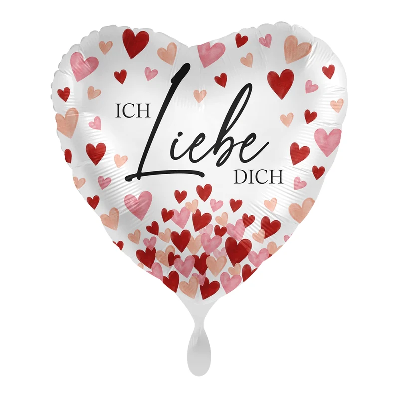 Herzballon "Ich liebe Dich" Herzchen